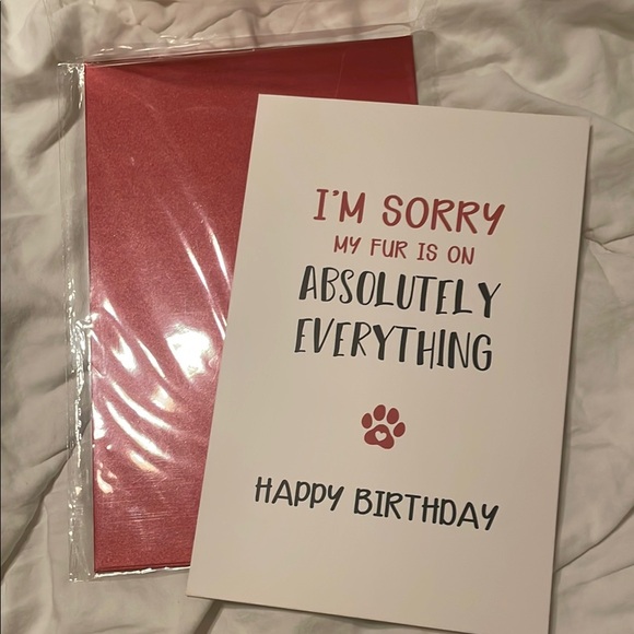 no brand Other - *$1 when Bundled* Birthday‎ Card from Pet